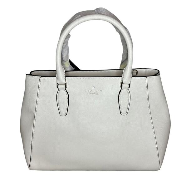 Kate Spade New York Elegant Leather Handbag - New with Tags, White - Picture 4 of 15